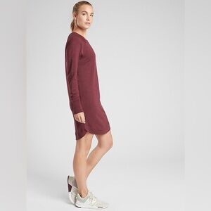 Athleta Mindset Sweatshirt Ultra Soft Comfy Casual Cozy Long Sleeve Dress M